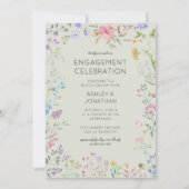 Einfache, zeitlose Wildblume Einladung (Vorderseite)