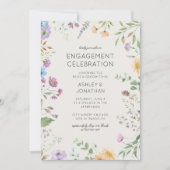 Einfache, zeitlose Wildblume Einladung (Vorderseite)