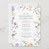 Einfache, zeitlose Wildblume Einladung (Vorderseite)