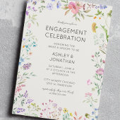 Einfache, zeitlose Wildblume Einladung