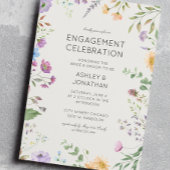 Einfache, zeitlose Wildblume Einladung