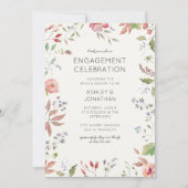 Einfache, zeitlose Wildblume Einladung (Vorderseite)