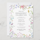 Einfache, zeitlose Wildblume Einladung (Vorderseite)