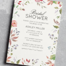 Einfache, zeitlose Wildblume Hochzeitsfeiern Braut