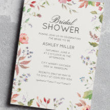 Einfache, zeitlose Wildblume Hochzeitsfeiern Braut