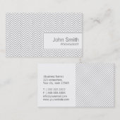 Einfache Zickzack-Psychologe-Visitenkarte Visitenkarte (Vorne/Hinten)