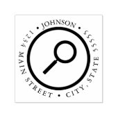 Einfache Zierglaskennzeichnung Permastempel (Design)