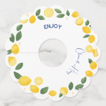 Einfache Zitronen-Etikette