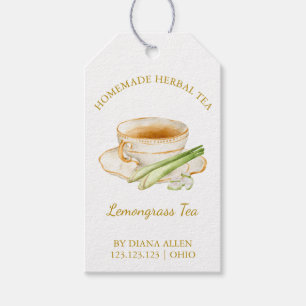 Einfache Zitronengras-Tee-Anhänger Geschenkanhänger