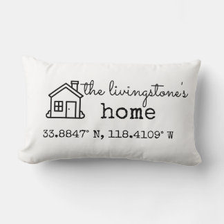 Einfache Zuhause-GPS-Koordinaten für benutzerdefin Lendenkissen