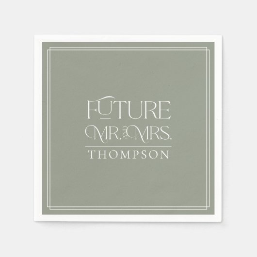 Einfache Zukunft, das Duschpapier von Frau Green C Serviette (Vorderseite)