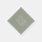 Einfache Zukunft, das Duschpapier von Frau Green C Serviette (Ecke)