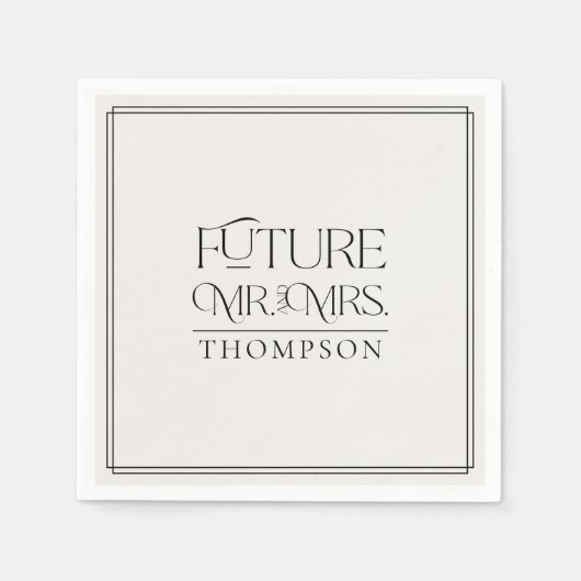 Einfache Zukunft - Das Duschpapier von Frau Ivory Serviette (Vorderseite)