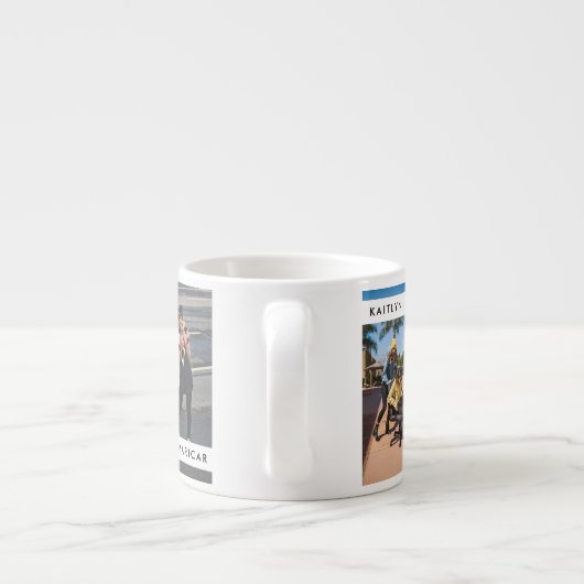 Einfache Zwei beste Freunde BESTE FREUNDIN Foto Pe Espressotasse (Rückseite)