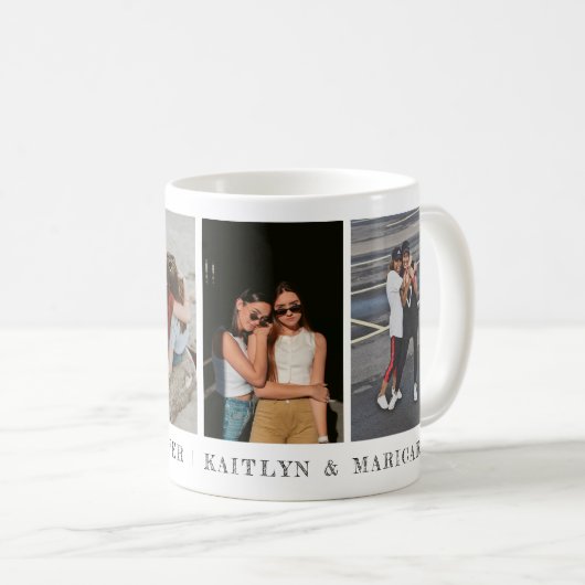 Einfache zwei Bestien für immer Foto Personalisier Kaffeetasse (VorderseiteRechts)