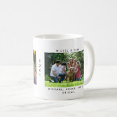 Einfache Zwei-Foto-Benutzerdefiniert Kaffeetasse (VorderseiteRechts)