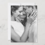 Einfache Zwei-Foto-Hochzeit mit Overlay Einladung (Rückseite)