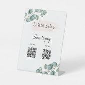 Einfache Zwei QR Codes scannen, um Eukalyptus-Salo Sockelschild (Vorderseite)