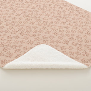 Einfache Zweige Herbstfarbenpalette Wange Pfirsi Sherpadecke