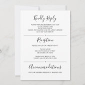 Einfache zweiseitige Einladung mit Online-UAWG (Rückseite)