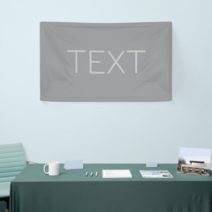 Einfacher 3-dimensional aussehender Text Grau Banner