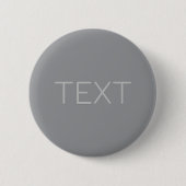 Einfacher 3-dimensional aussehender Text | Grau Button (Vorderseite)