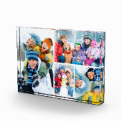 Einfacher 4-FotoCollage Akryllischer Foto Block (Rechts)