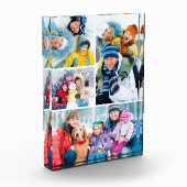 Einfacher 4-FotoCollage Akryllischer Foto Block (Links)