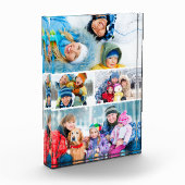 Einfacher 4-FotoCollage Akryllischer Foto Block (Links)