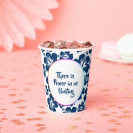 Einfacher AAPI-Heritage-Blumenfeier-Becher Pappbecher