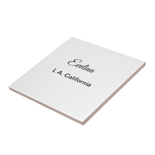 Einfacher add your name text place city custo fliese (Seite)