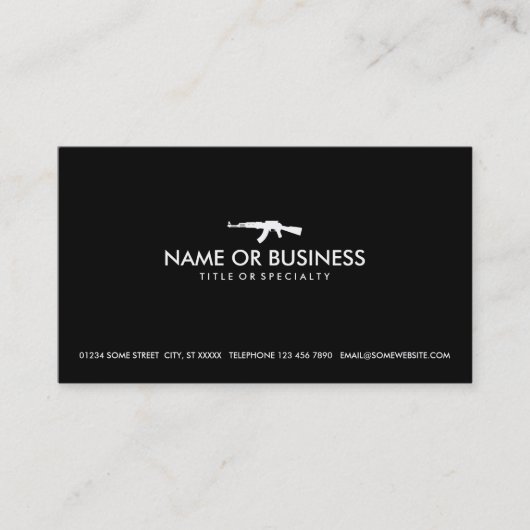 einfacher Ak47 Visitenkarte (Vorderseite)