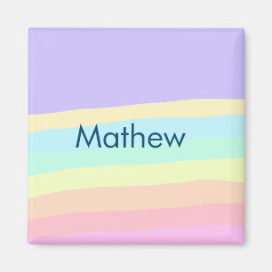 einfacher Anfangsbuchstabe Monogramm Namen hinzufü Magnet