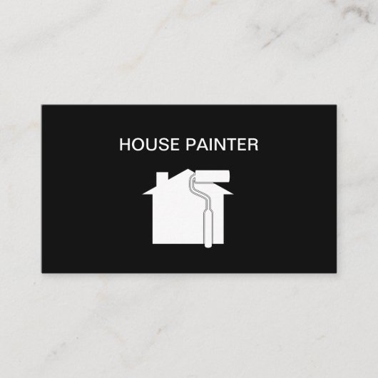 Einfacher Anstreicher-Entwurf Visitenkarte (Vorderseite)