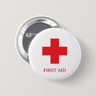 Einfacher Arzt MEDIZIN & Erste Hilfe, Kreuz, Krank Button