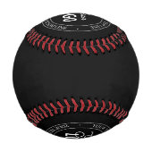 Einfacher Austausch von Logos und benutzerdefinier Baseball (Rückseite)