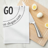 Einfacher Austausch von Logos und benutzerdefinier Geschirrtuch (Viertel Falte)