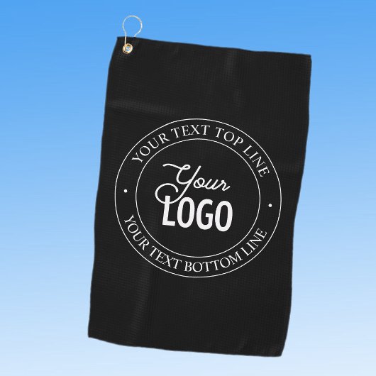 Einfacher Austausch von Logos und benutzerdefinier Golfhandtuch