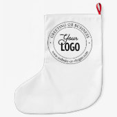 Einfacher Austausch von Logos und benutzerdefinier Großer Weihnachtsstrumpf (Rückseite)