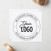 Einfacher Austausch von Logos und benutzerdefinier Mitteilungskarte (Vorderseite/Rückseite Beispiel)