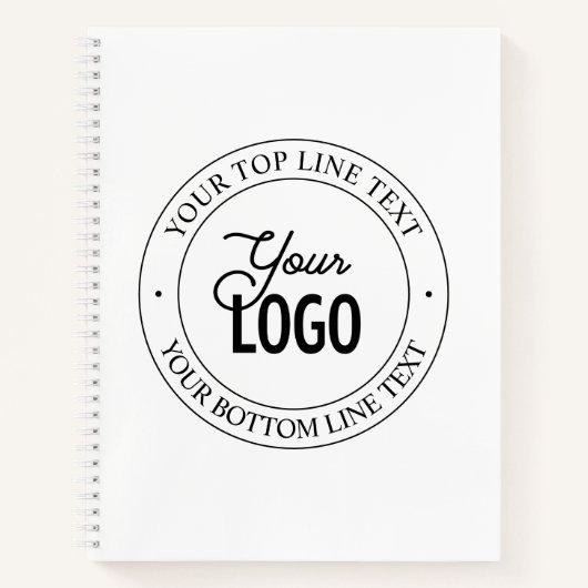 Einfacher Austausch von Logos und benutzerdefinier Notizblock (Vorderseite)