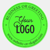 Einfacher Austausch von Logos und benutzerdefinier Runder Aufkleber (Vorderseite)