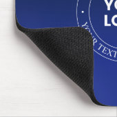 Einfacher Austausch von Logos und Text | Dunkelbla Mousepad (Ecke)