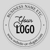 Einfacher Austausch von Logos und Text transparent Aufkleber