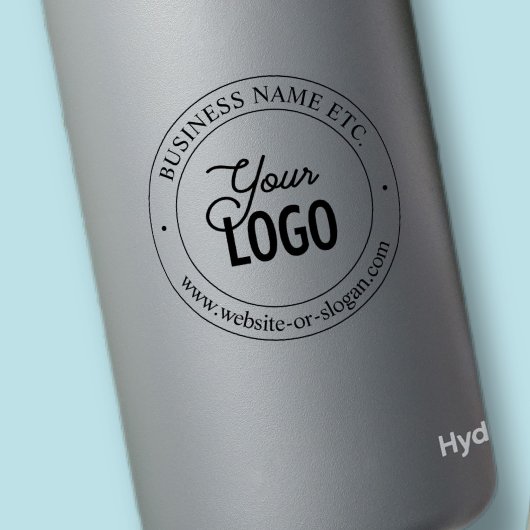 Einfacher Austausch von Logos und Text transparent Aufkleber