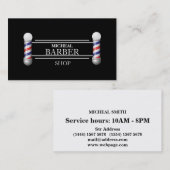 Einfacher Barber Visitenkarte (Vorne/Hinten)