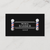 Einfacher Barber Visitenkarte (Vorderseite)