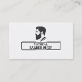 Einfacher Barber Visitenkarte (Vorderseite)