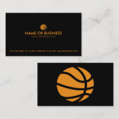 einfacher Basketball Visitenkarte (Vorne/Hinten)