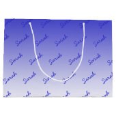 Einfacher bearbeitbarer Name | Bearbeitbar beliebi Große Geschenktüte (Rückseite)